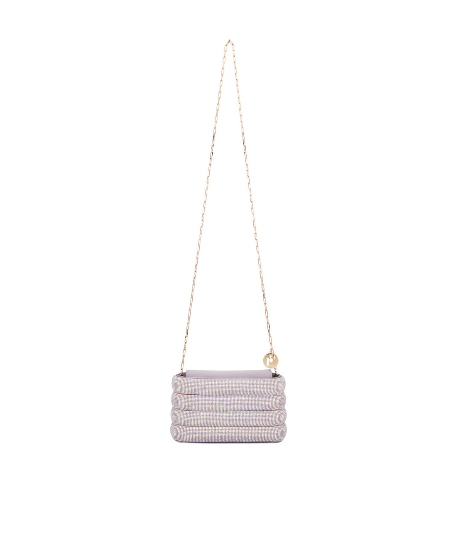 Rosantica Favilla Crystal-embellished Clutch Bag In White