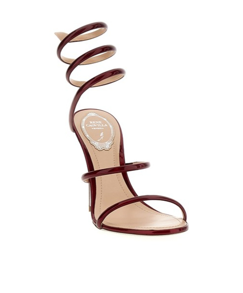 René Caovilla Round-headed High-heeled Sandals In Nude