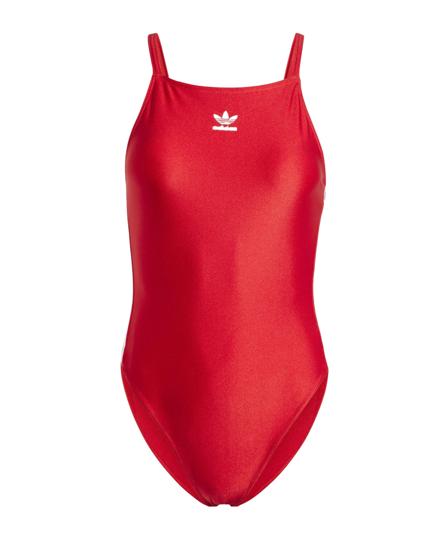 Adidas Originals Solid Color Bodysuit In Red