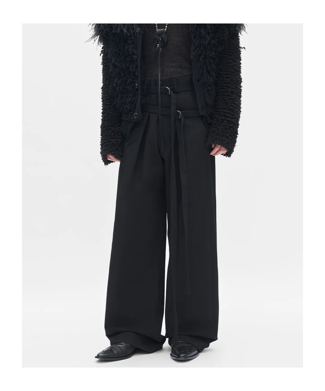 Ann Demeulemeester Belt Loop Casual Pants In Black
