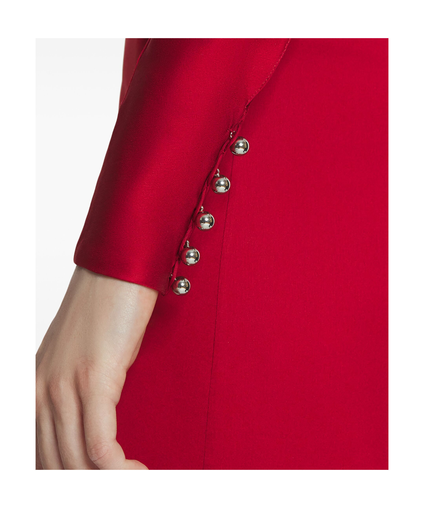 Lanvin Draped V-neck Dress In Red