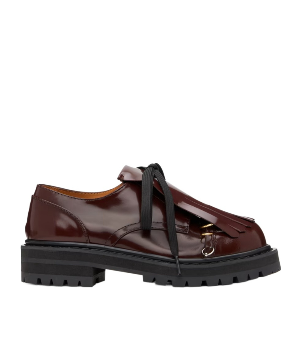 Marni Tassel-detail Leather Lace-up Shoes
