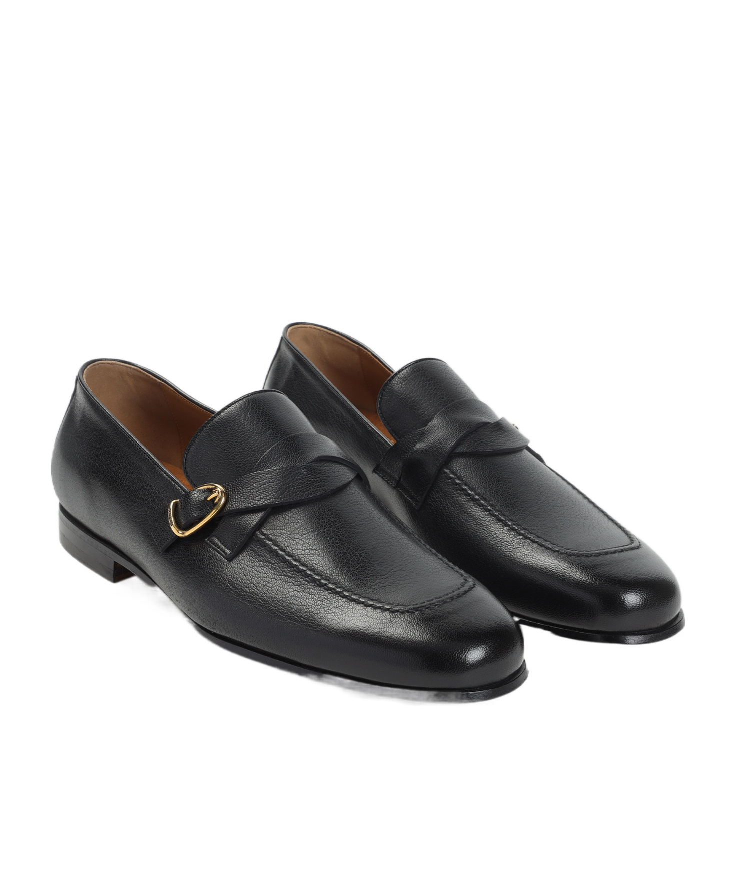 Tom Ford Gigi Twisted-band Leather Loafers In Black
