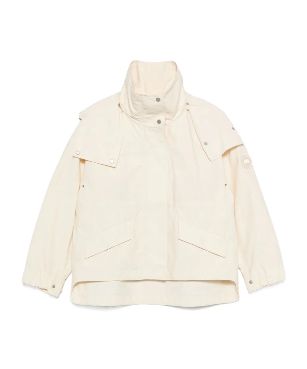 Canada Goose Turtleneck Parka Coat In Neutral