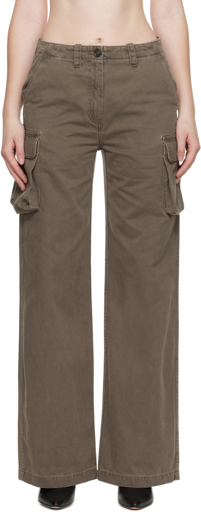 Our Legacy Peak Cargo-pocket Trousers In Green