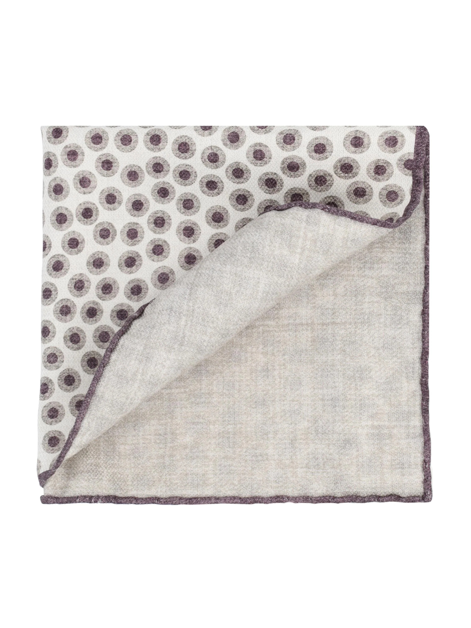 Brunello Cucinelli Patterned Pocket Square In Gray