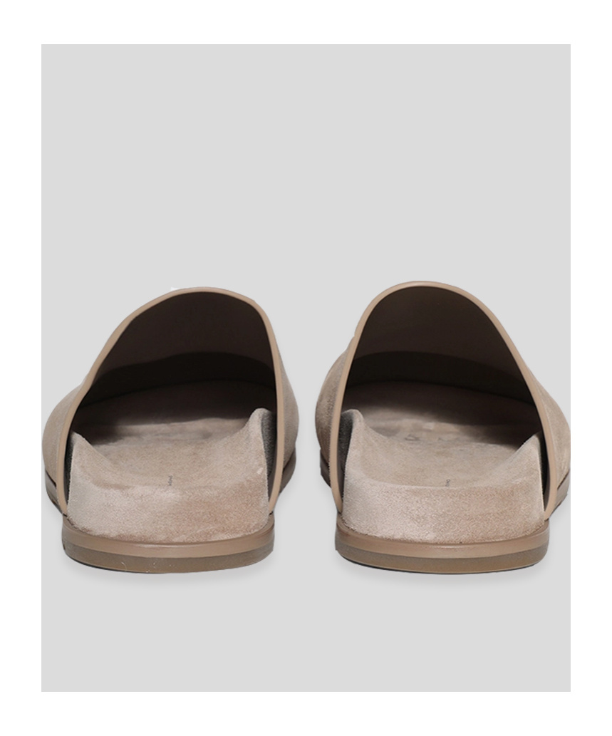 Rick Owens Round Toe Flat Slippers In Brown