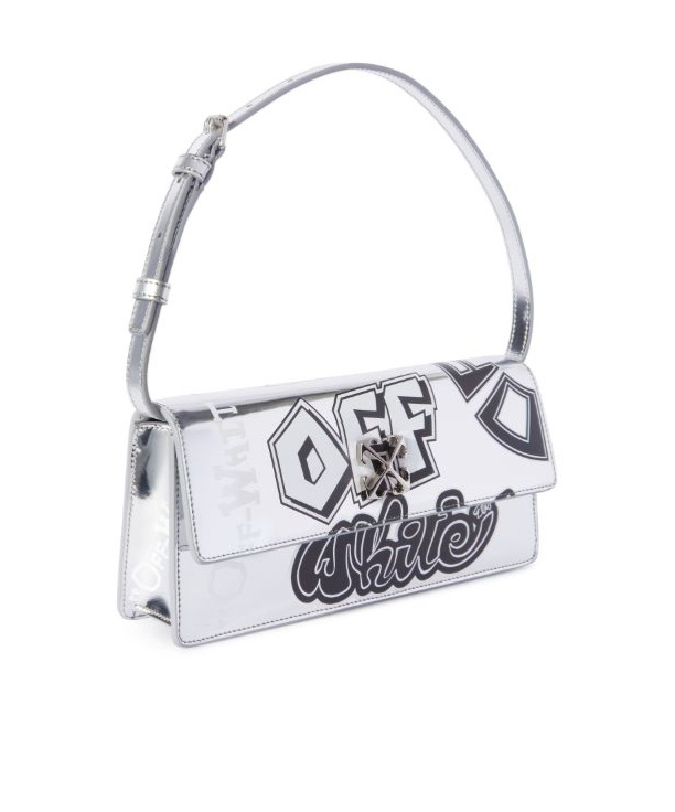 Off-white Silver Jitney 1.0 Shoulder Bag In White
