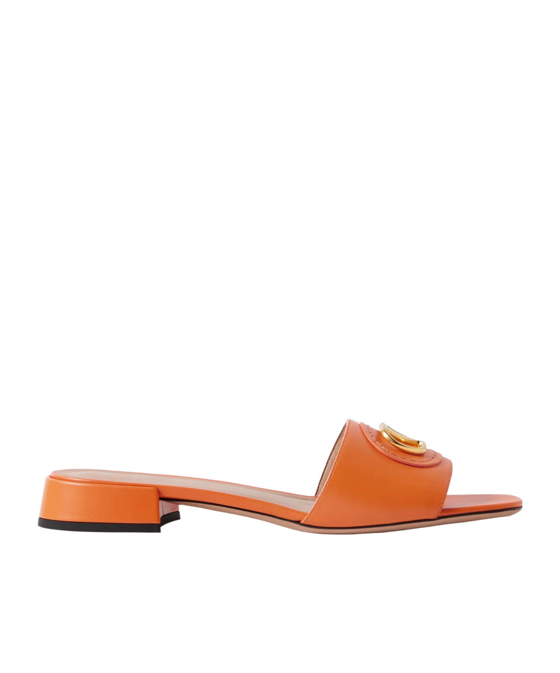 Valentino Garavani Open-toed Slippers In Orange