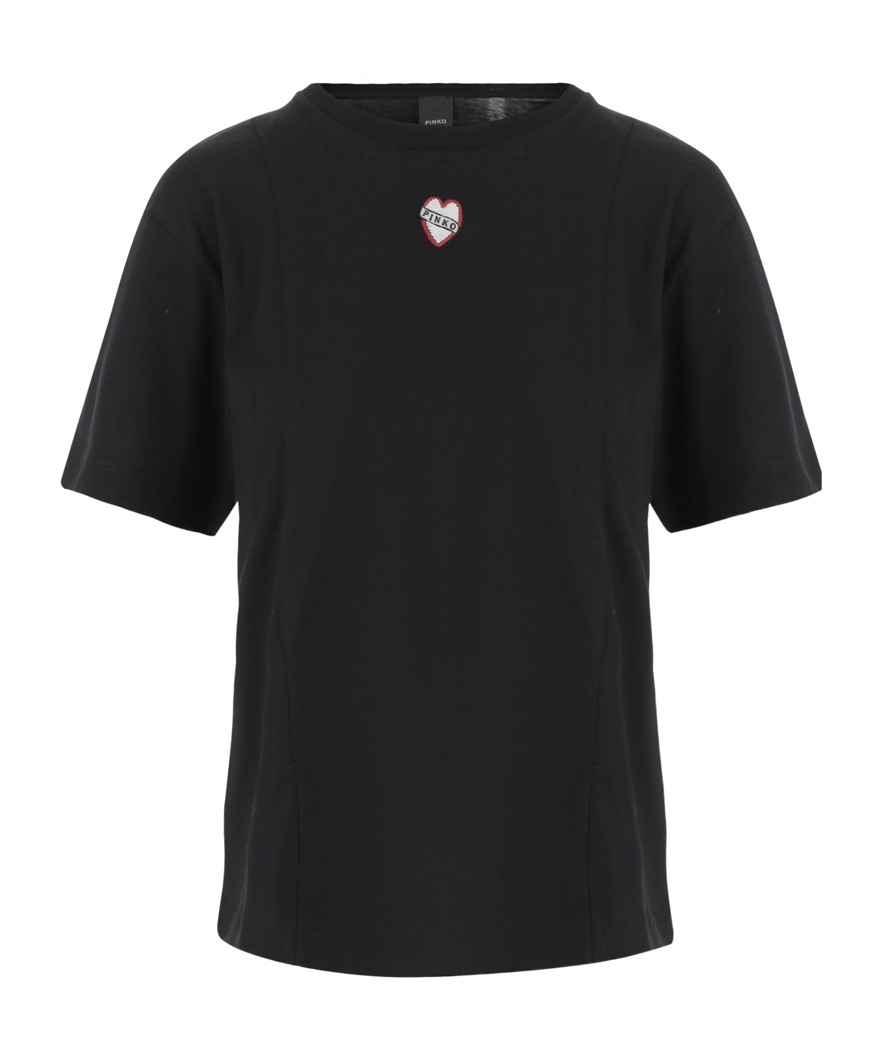 Pinko Cotton T-shirt With Logo In Black