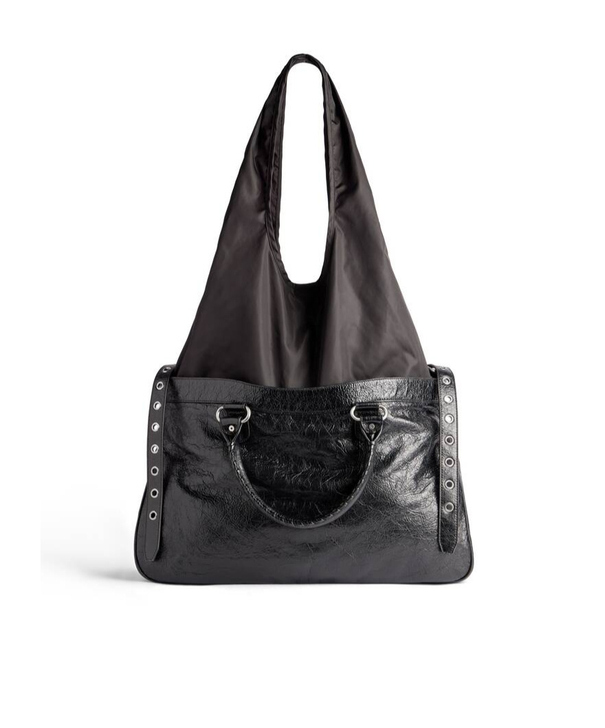 Balenciaga Le Cagole Tote Xl Plus  In Black In Black