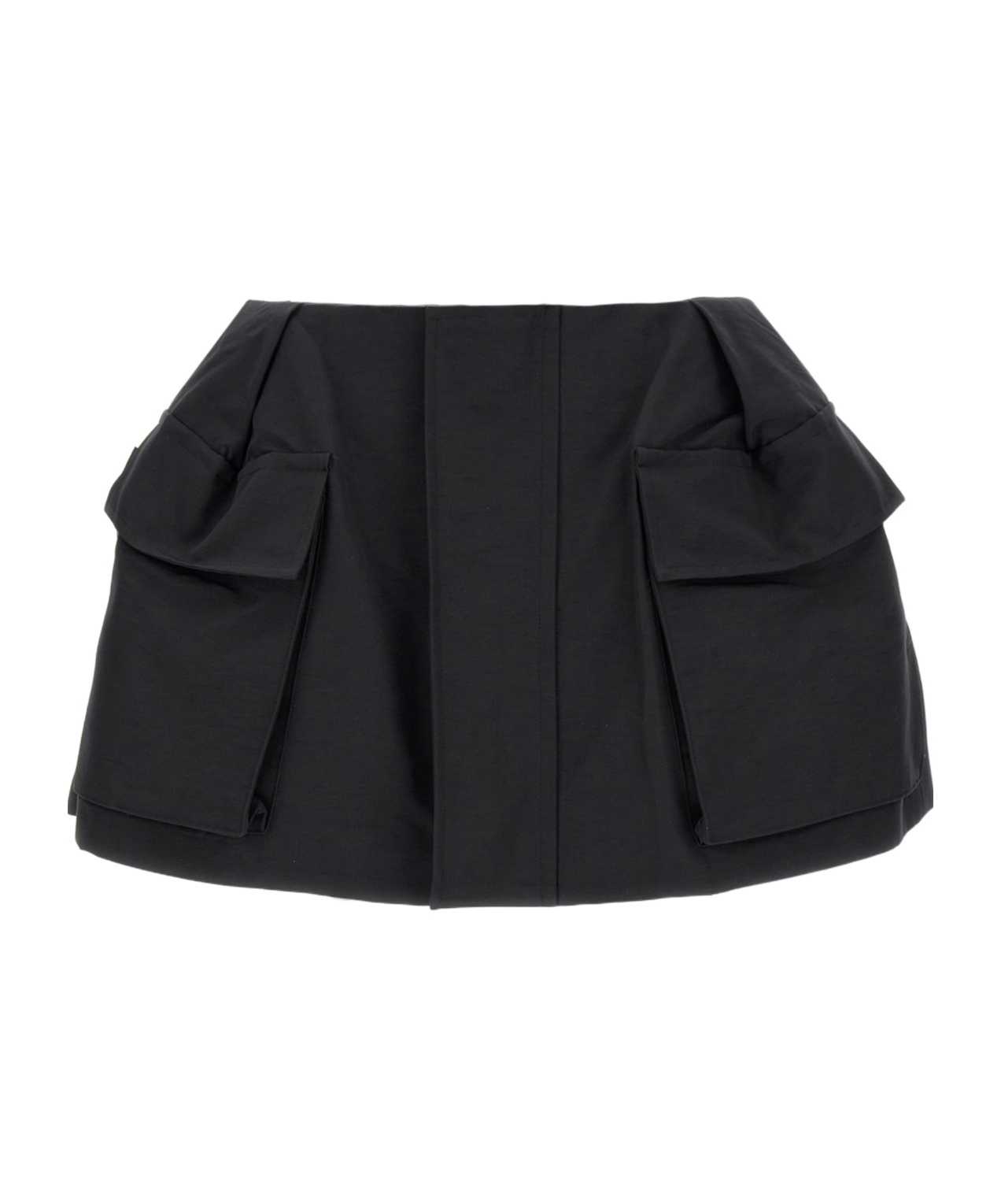 Sacai Cargo Skort Bermuda And Short Black In Black