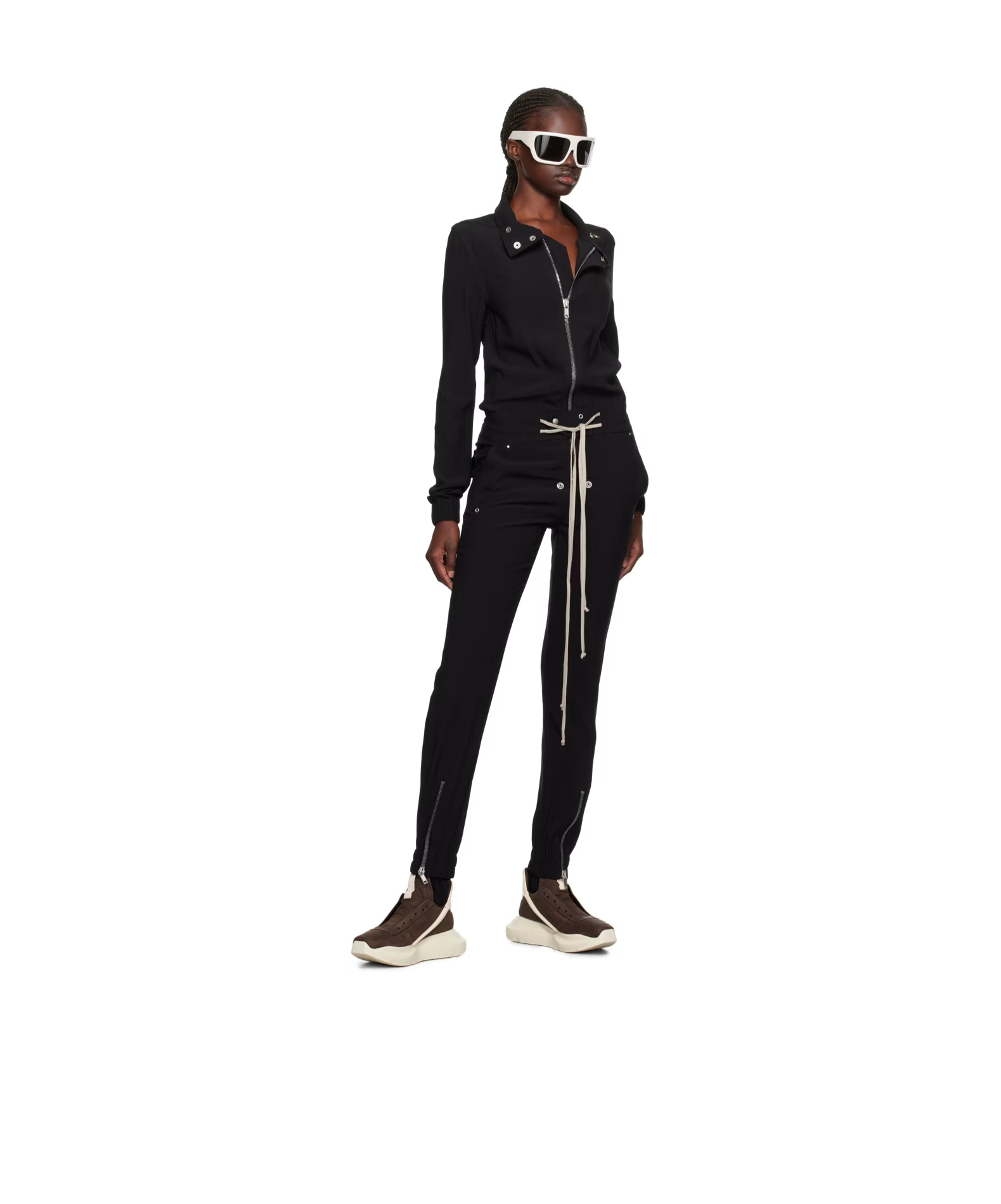 Rick Owens Brown Geth Sneakers In Nude
