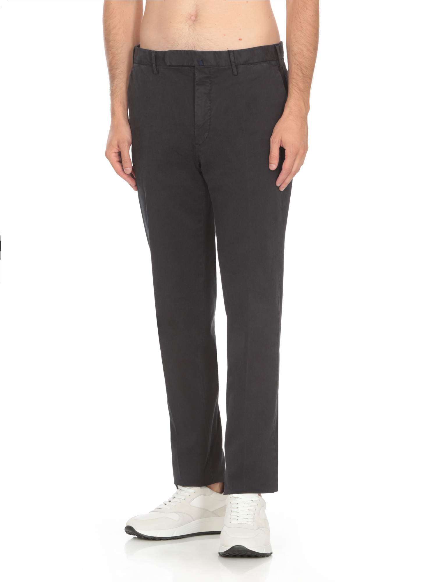 Incotex Tailored Wool Trousers In Black
