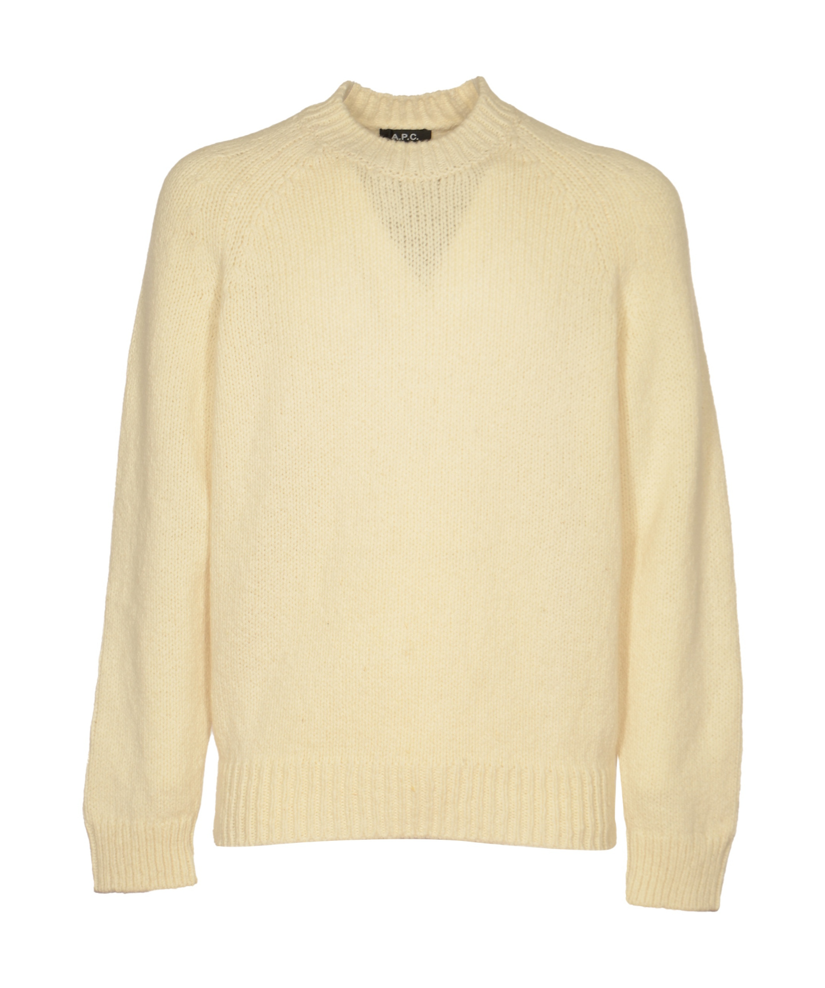 Apc A.p.c. Harris Crewneck Knitted Jumper In Nude