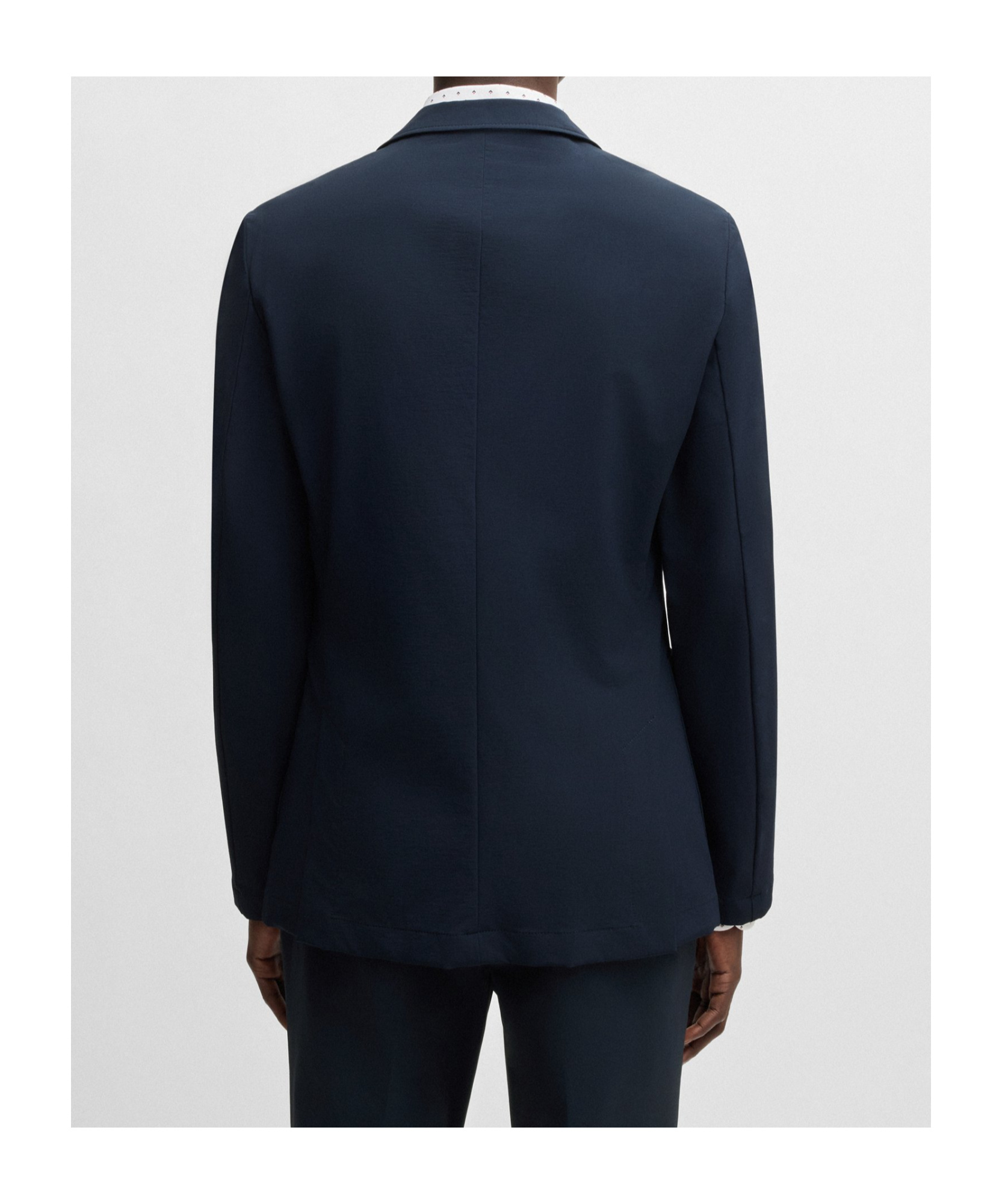 Hugo Boss Slim-fit Suit Jacket In Travel-friendly Stretch Softshell In Black