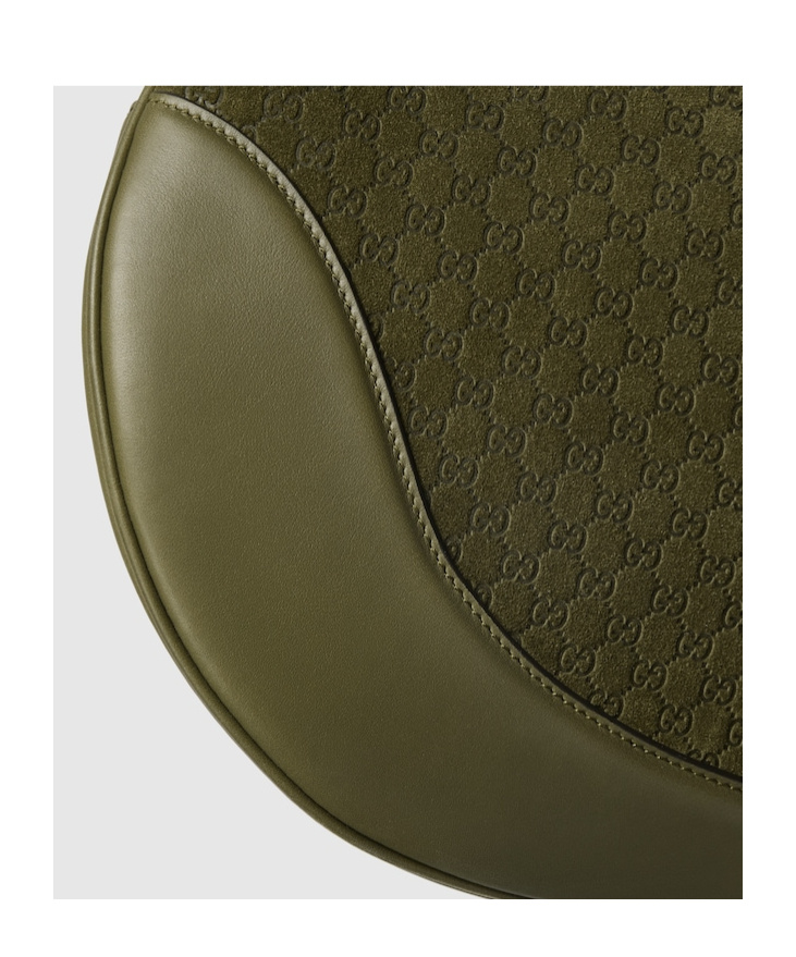Gucci B Medium Shoulder Bag In Green