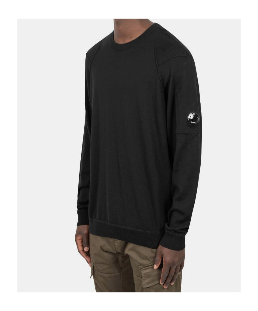 C.p. Company Logo Sweatshirt In Black