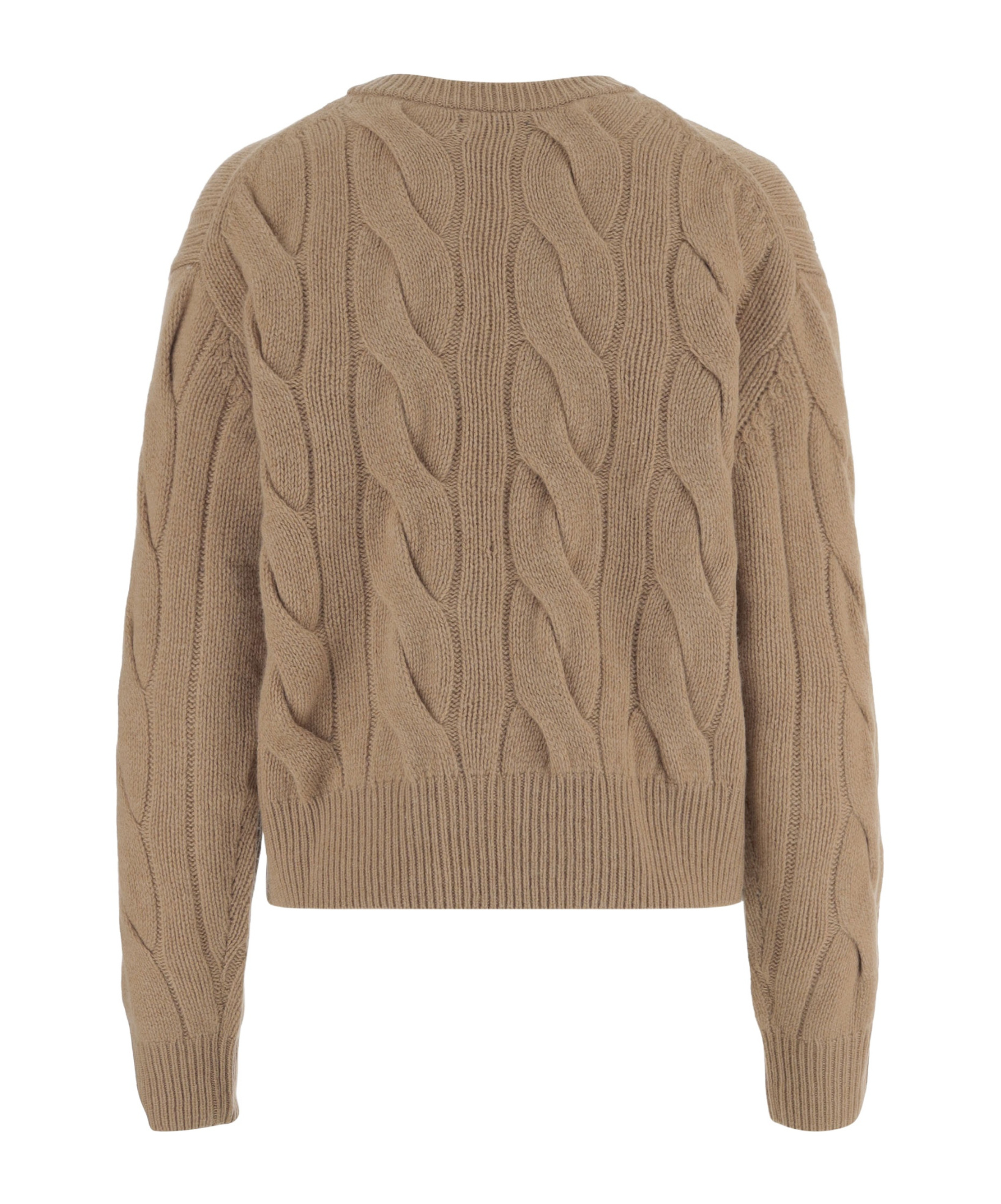 Polo Ralph Lauren Cable-knit Cardigan In Brown