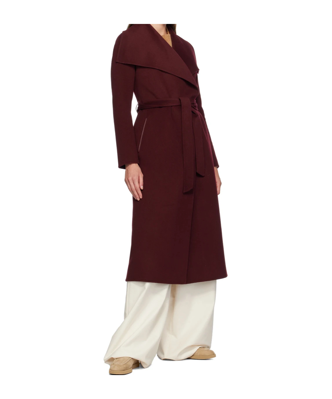 Mackage Wool Mai-cn Wrap Coat In Brown