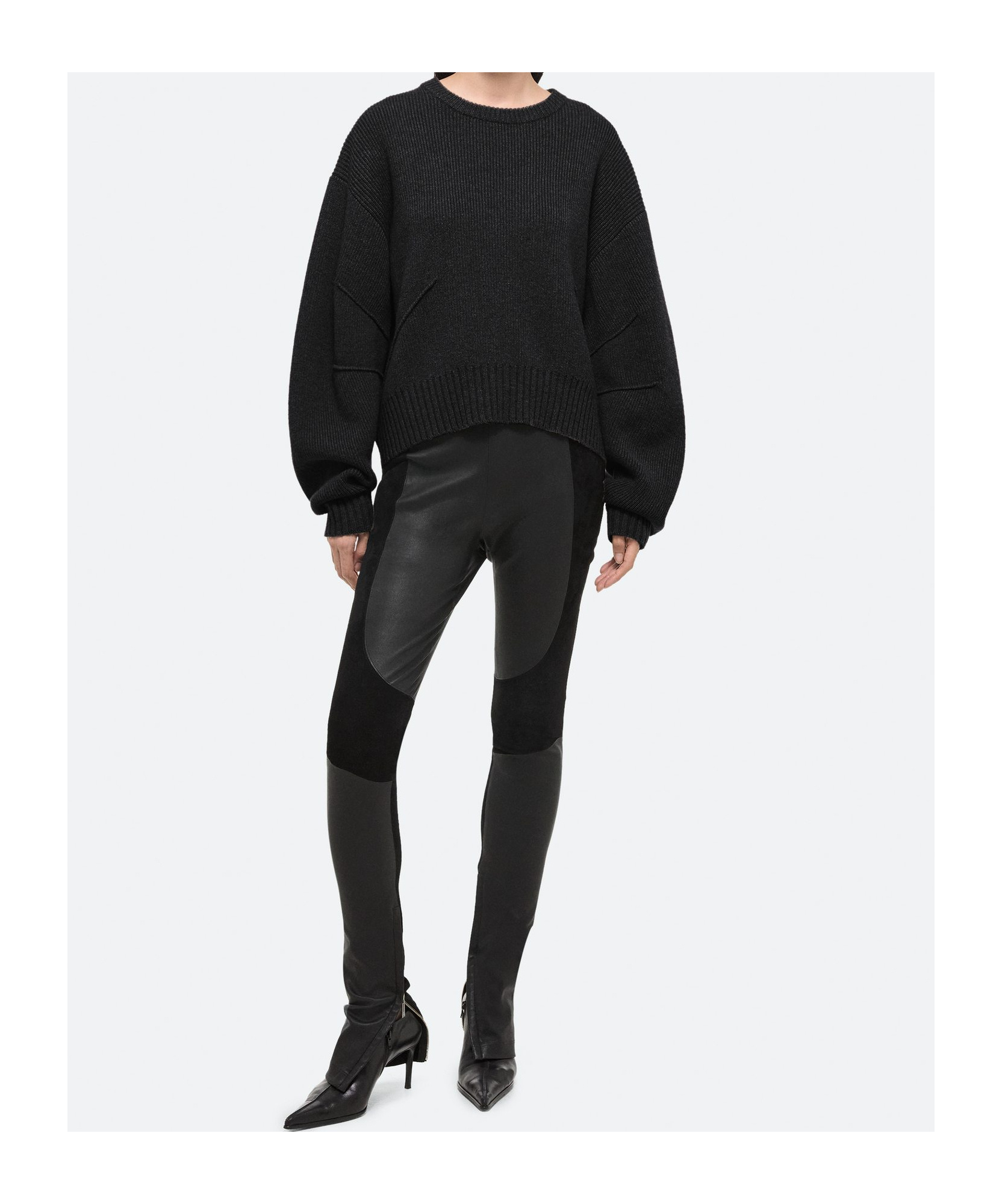 Helmut Lang Apex Wool Sweater In Black