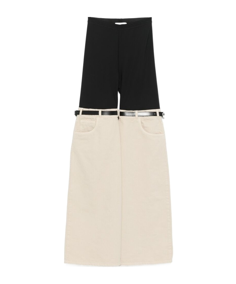 Coperni Stitched Casual Pants In Nude