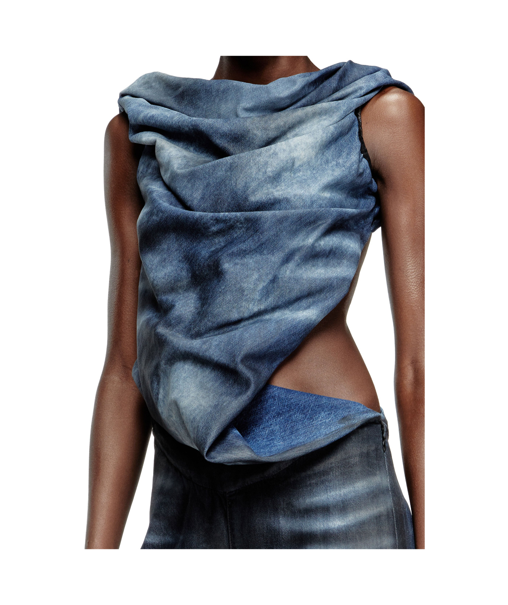 DIESEL ASYMMETRIC-DESIGN JUMPSUIT