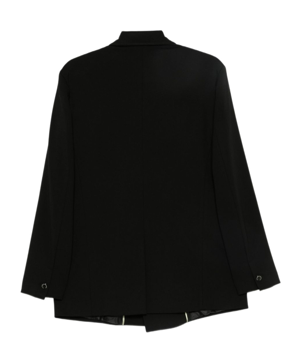 Daniele Alessandrini Double-breasted Black Blazer With Wide Lapels In Black