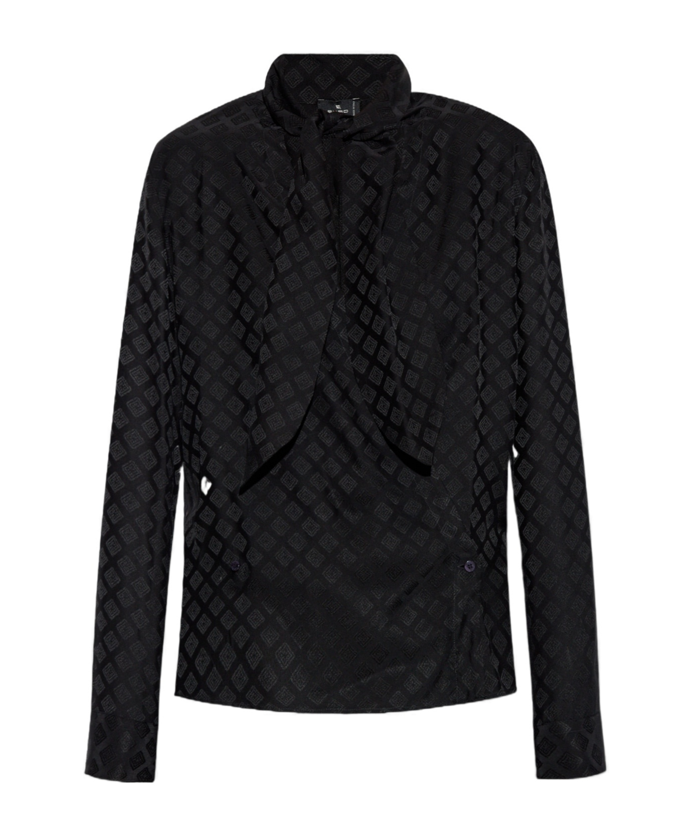 Etro Top With Deep Neckline In Black