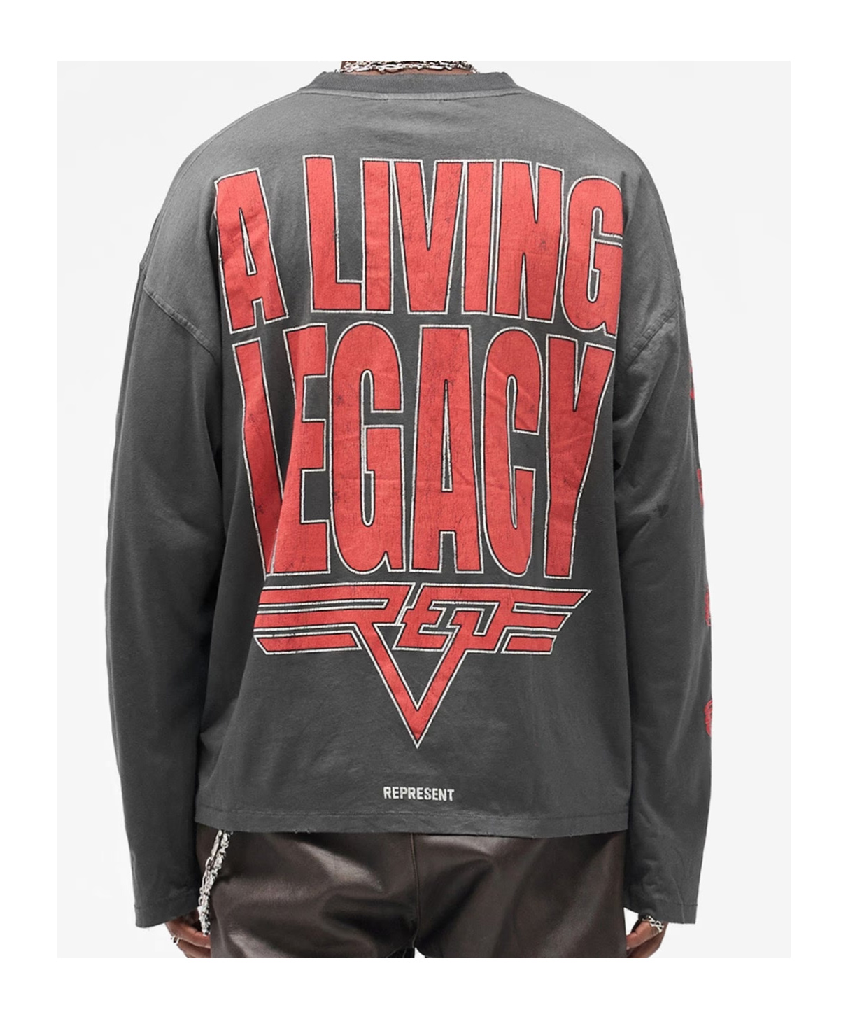 Represent Reversible Living Legacy Tour Long Sleeve T-shirt In Black