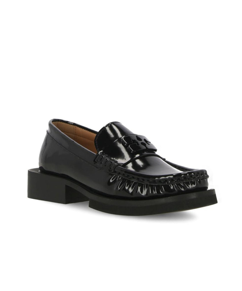 Ganni Women Butterfly Loafers In Black