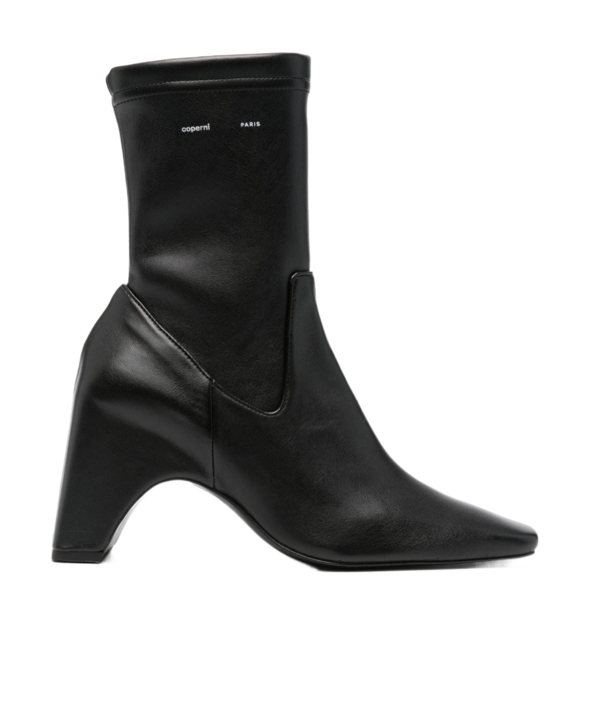 Shop Coperni Square-toed Short Boots In Black