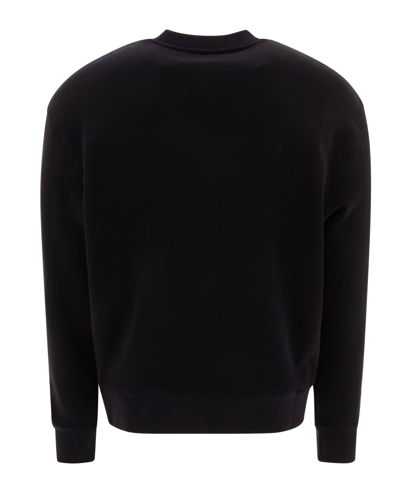 Maison Kitsuné Wool Polo Shirt With Embroidered Foxy Patch On The Front In Black