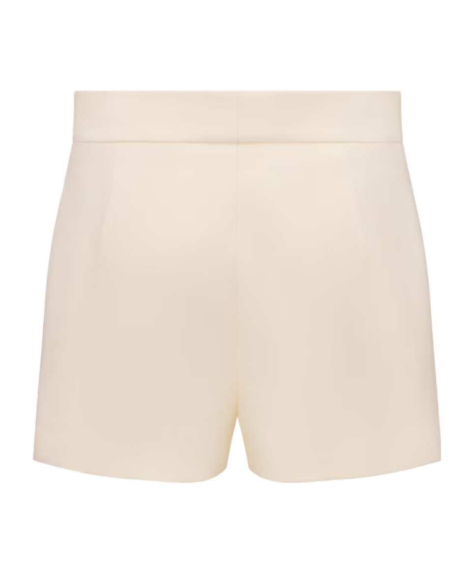 Dior High-waisted Wool Shorts In Nude