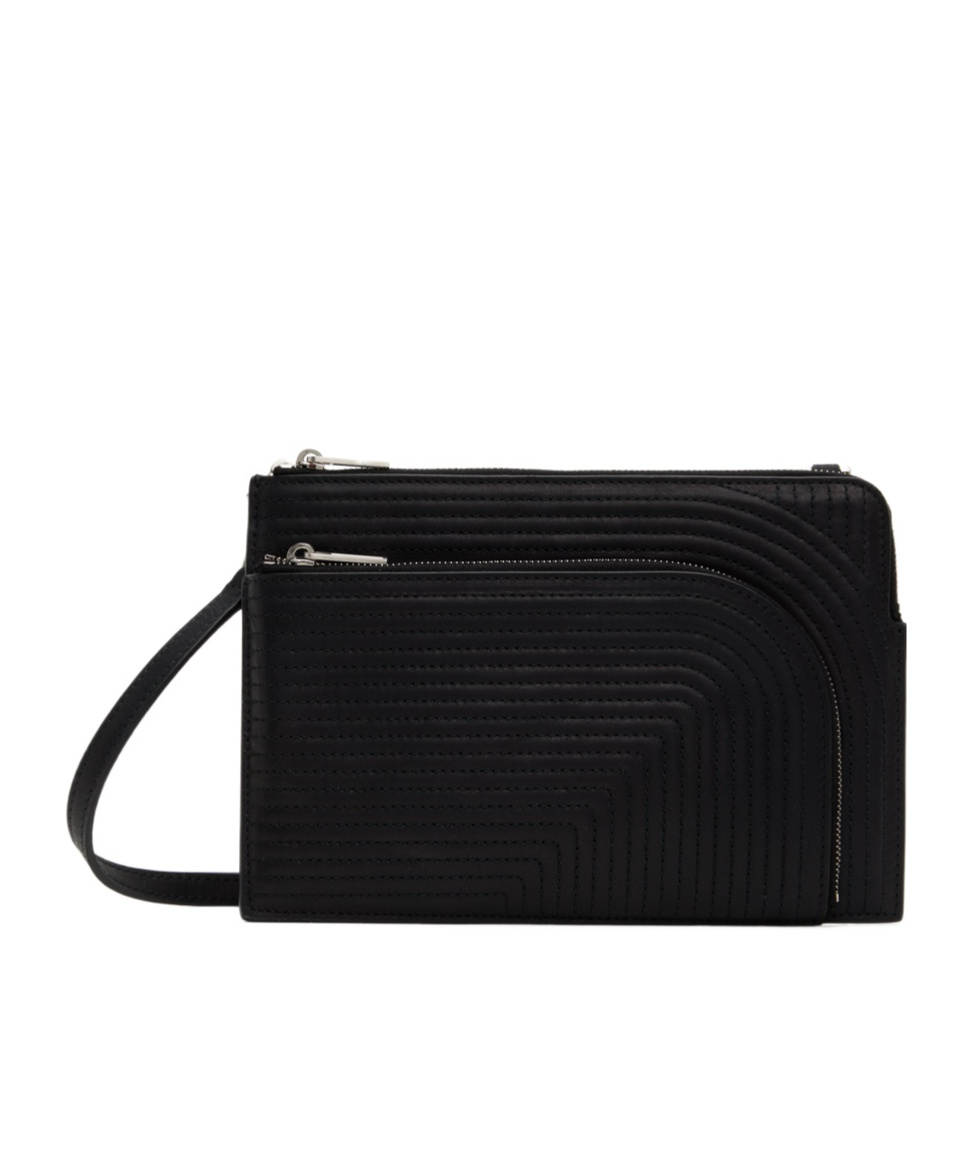 Rick Owens Zippered Shoulder Bag In Black