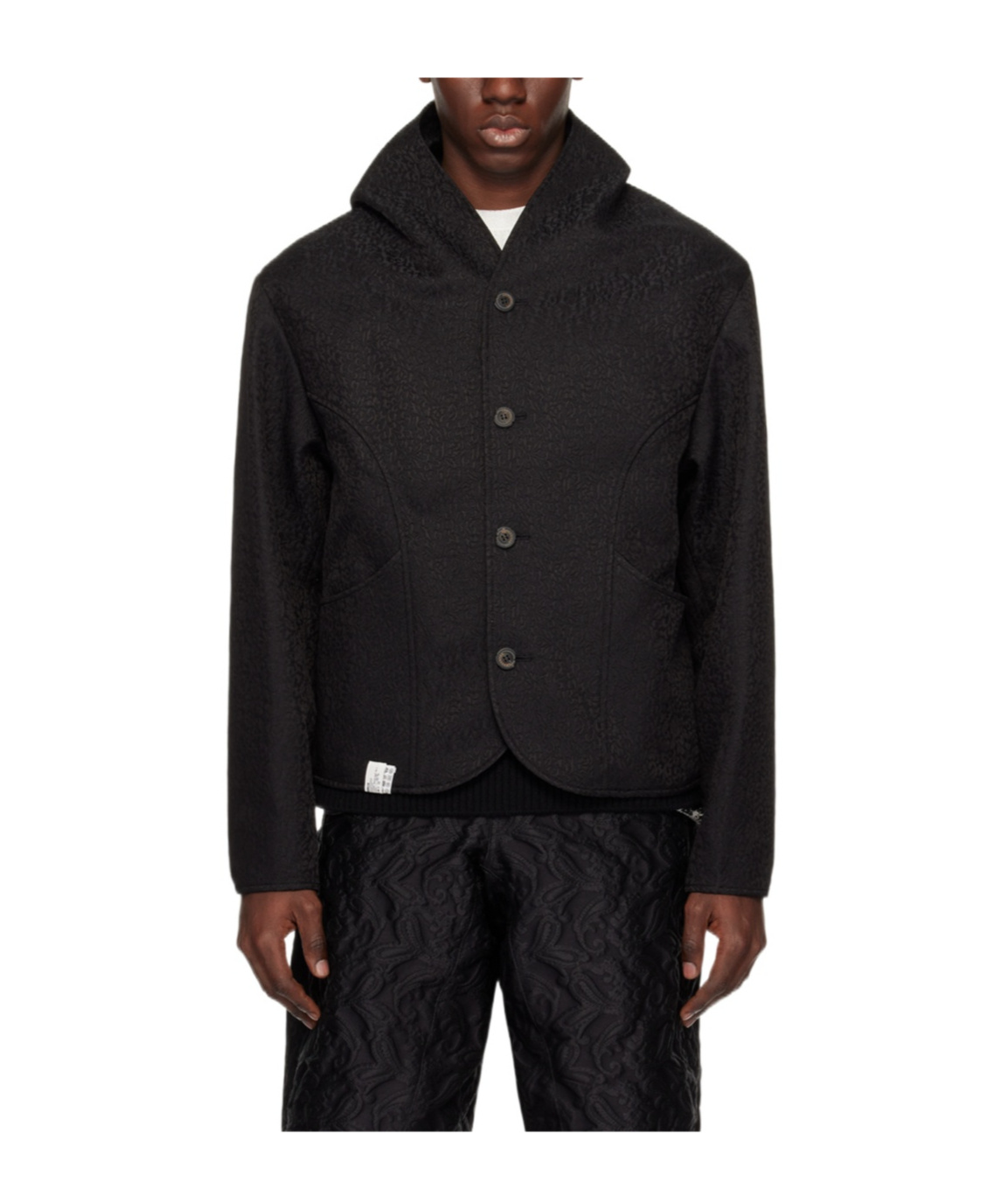 Ader Error Long Sleeve Buttons In Black