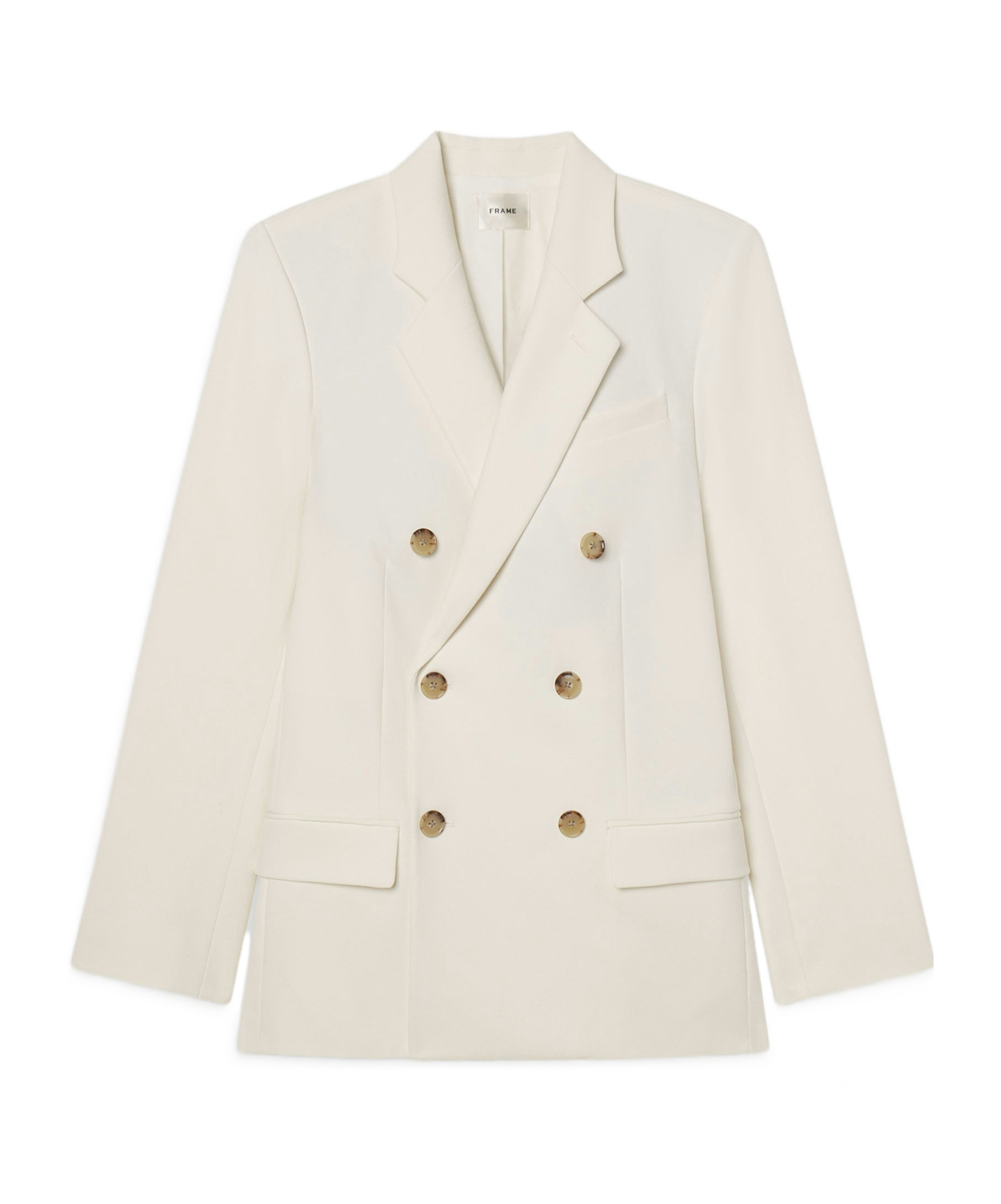 Frame Long-sleeved Suit Jacket In Sand