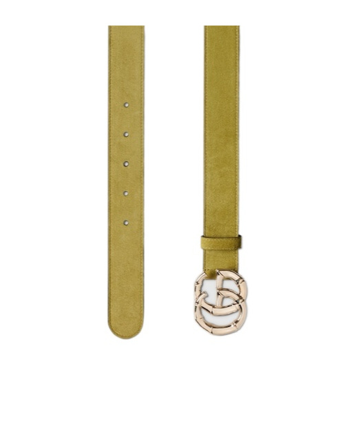 Gucci Gg Marmont Belt In Green