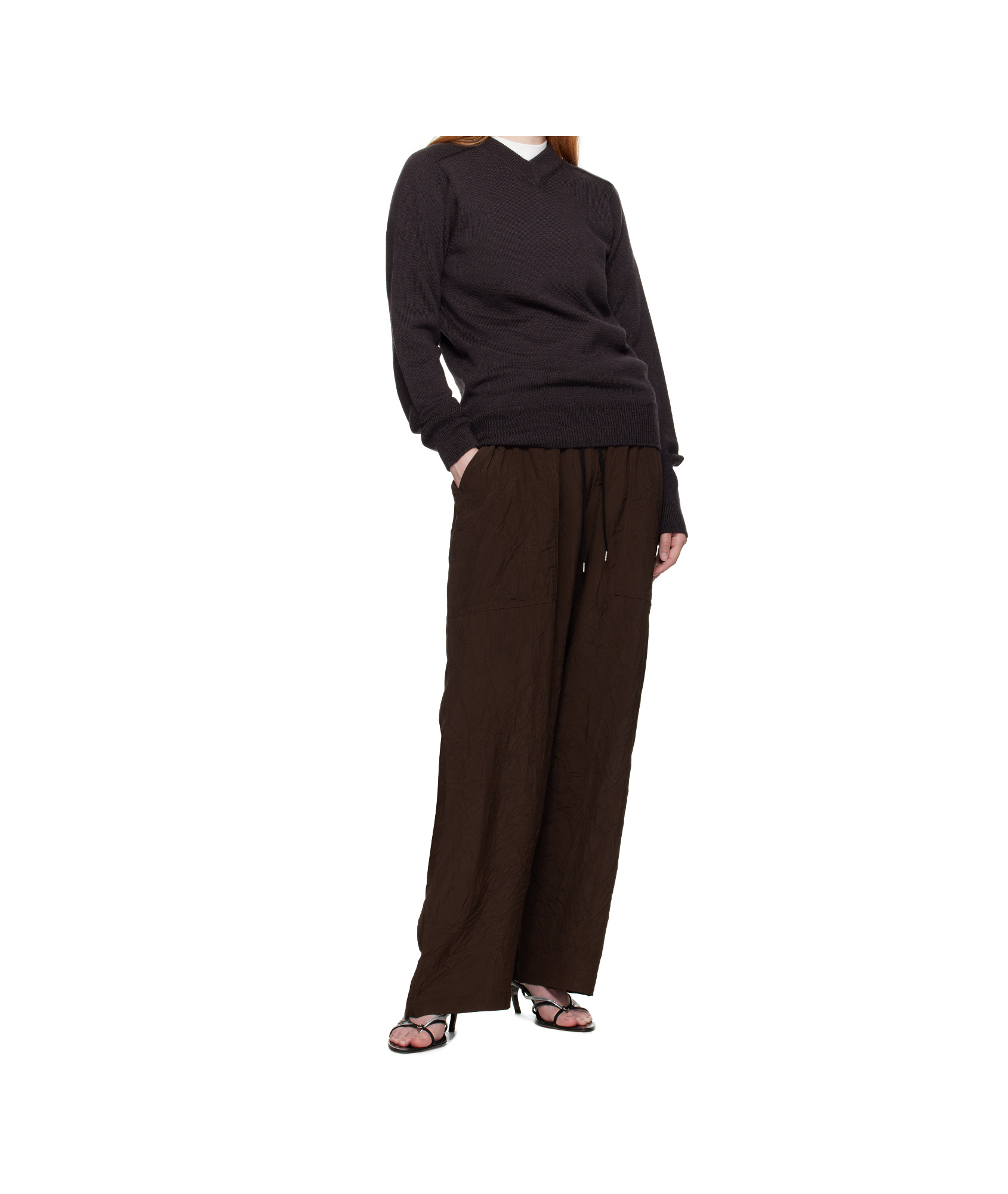 Studio Nicholson Inverness Sweater In Brown