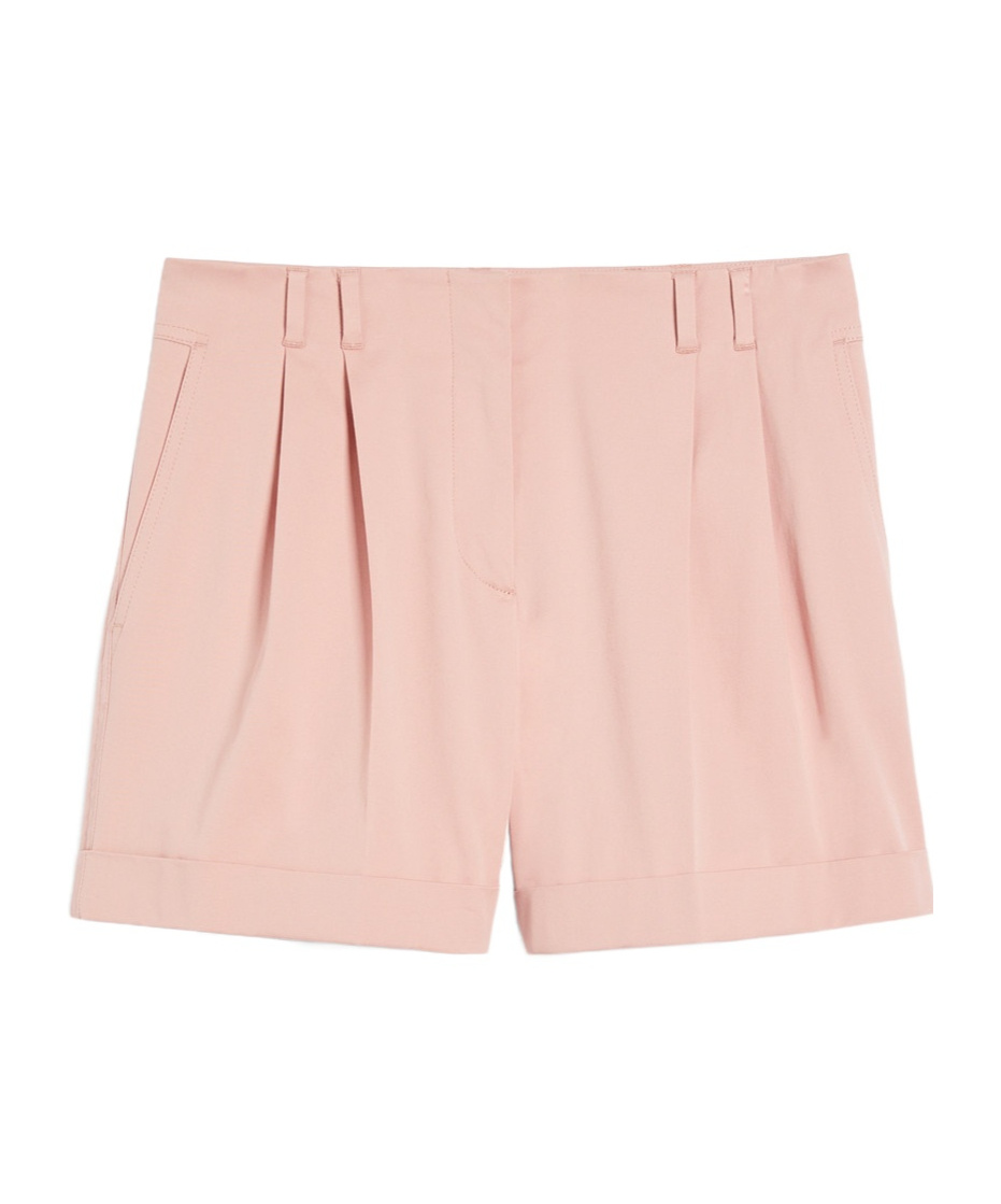 Max Mara Studio Pink Bermuda In Pink