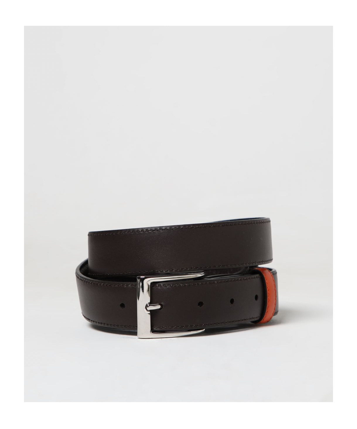 Hogan Square Buckle Belt In Black