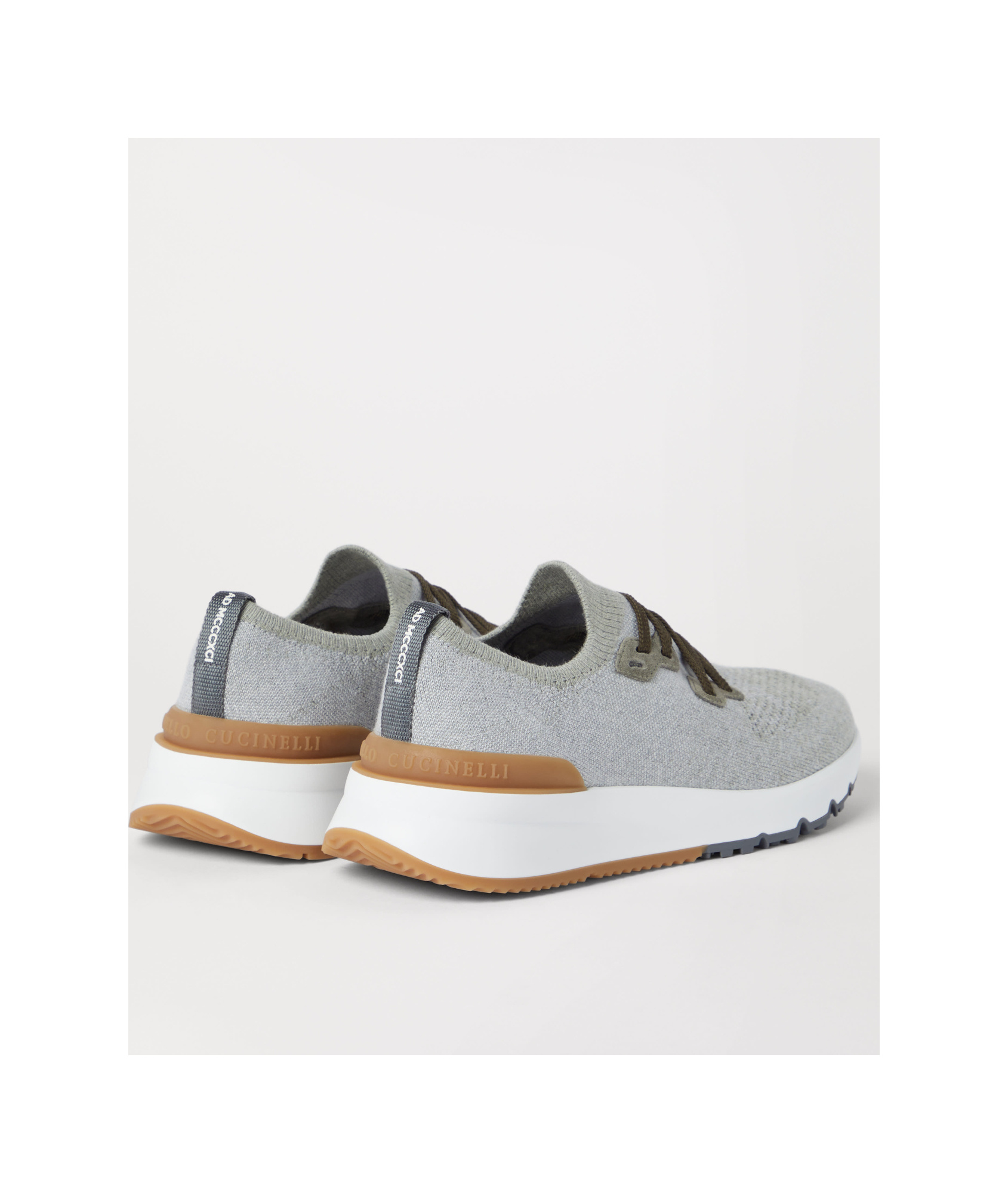 Brunello Cucinelli Knitted Low-top Sneakers In Multi