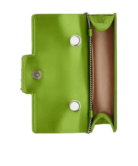 Roger Vivier Jewel Efflorescence Mini Bag In Satin In Green
