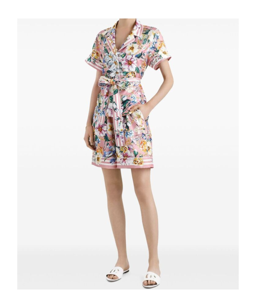 Dolce & Gabbana Pattern Shorts In Multicolor