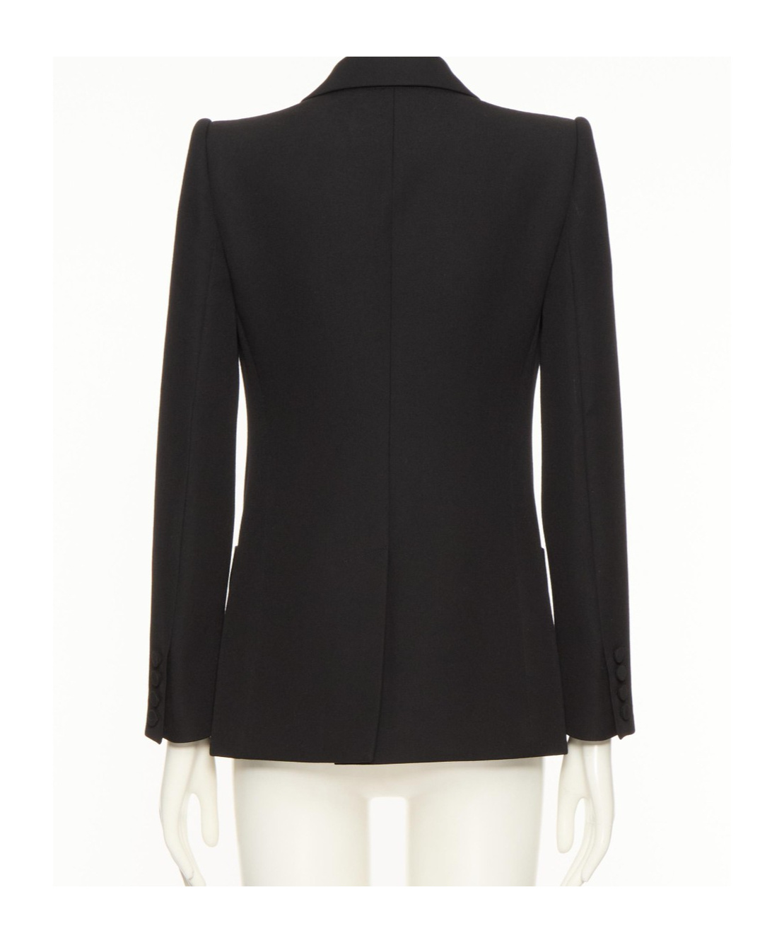 Valentino Lapel Long-sleeved Suit Coat In Black