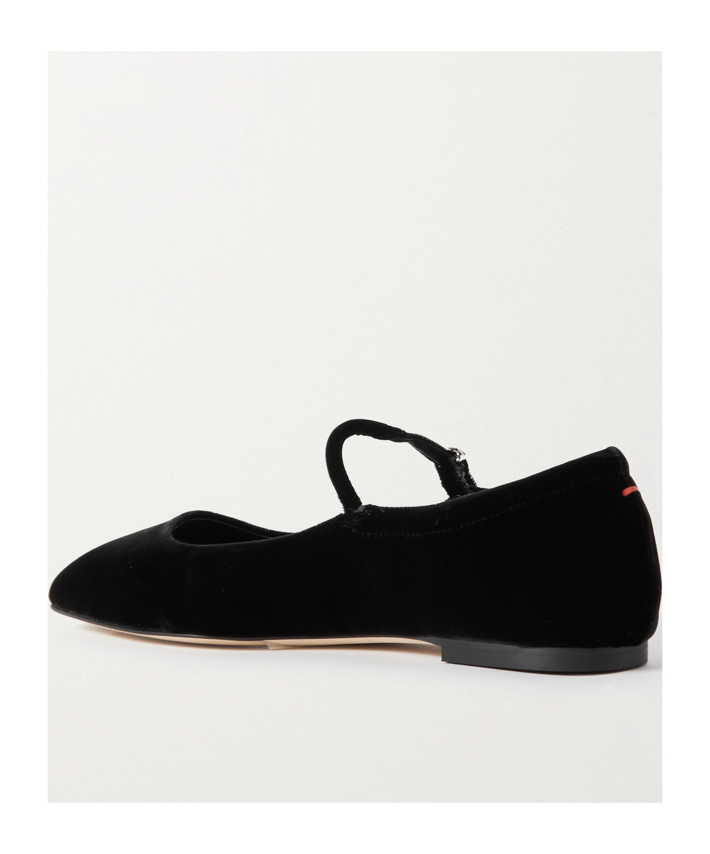 Aeyde Square Head Flat-soled Shoes In Black