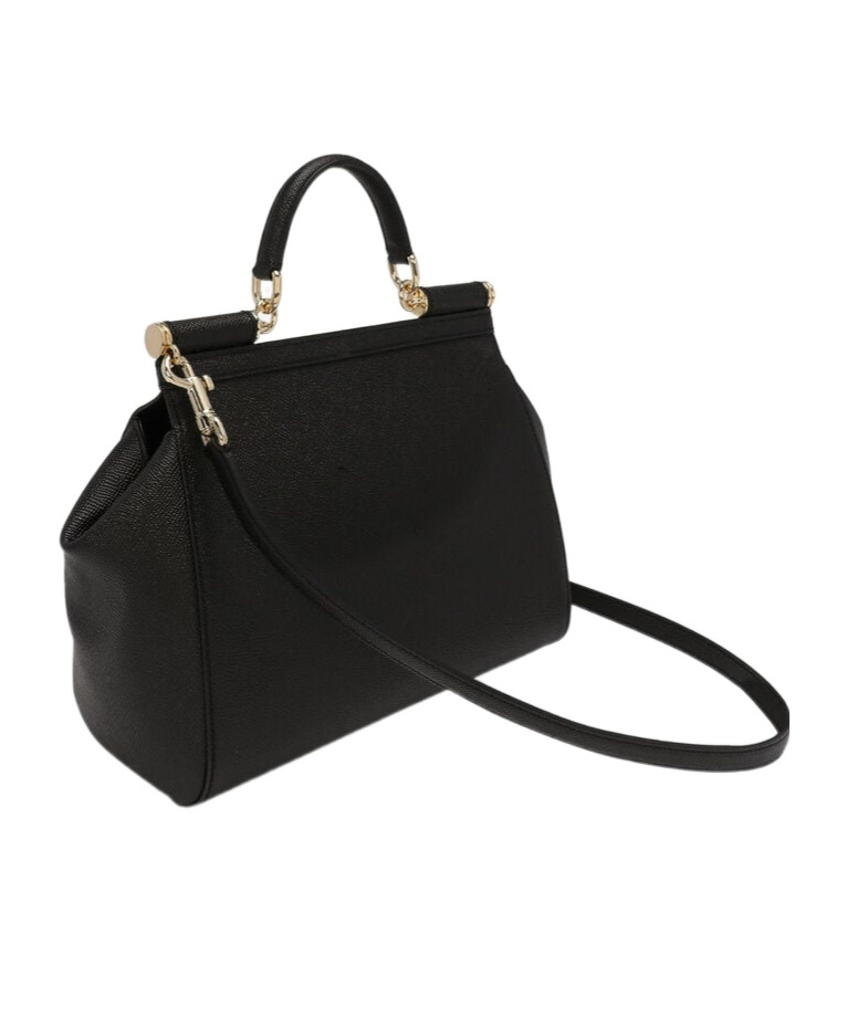 Dolce & Gabbana Stylish Black Top-handle Handbag For Women In Black