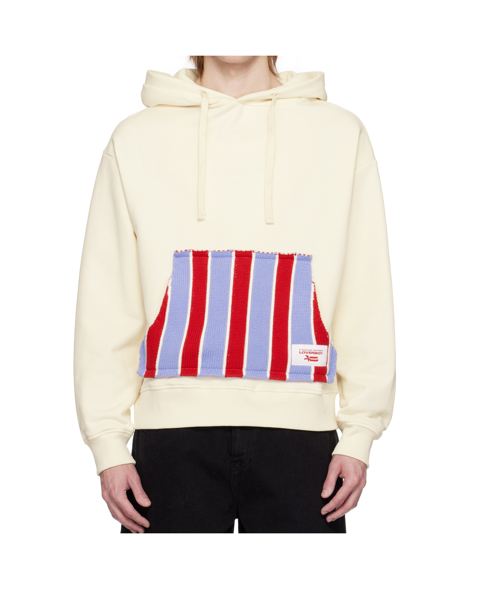 CHARLES JEFFRREY LOVERBOY PATCH RABBIT EARS HOODIE