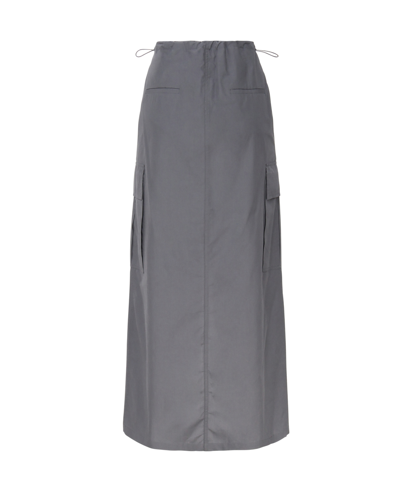 Ottod'ame Elasticated-waist Cargo Skirt In Gray