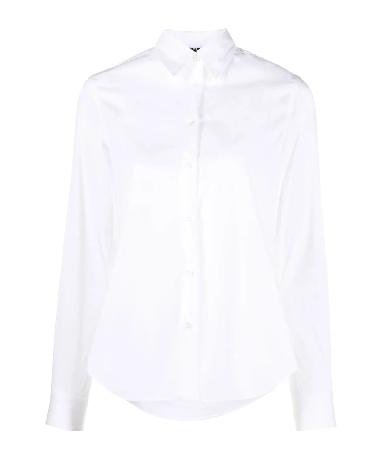 Aspesi Long-sleeved Lapel Shirt In White